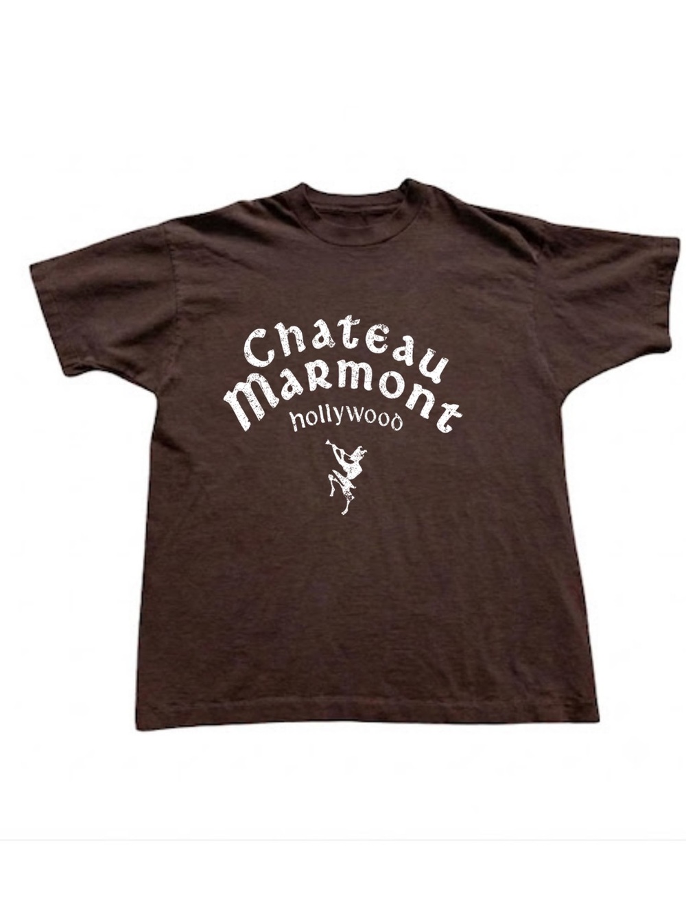 Gildan Chateau Marmont Hollywood Brown Graphic T-Shirt